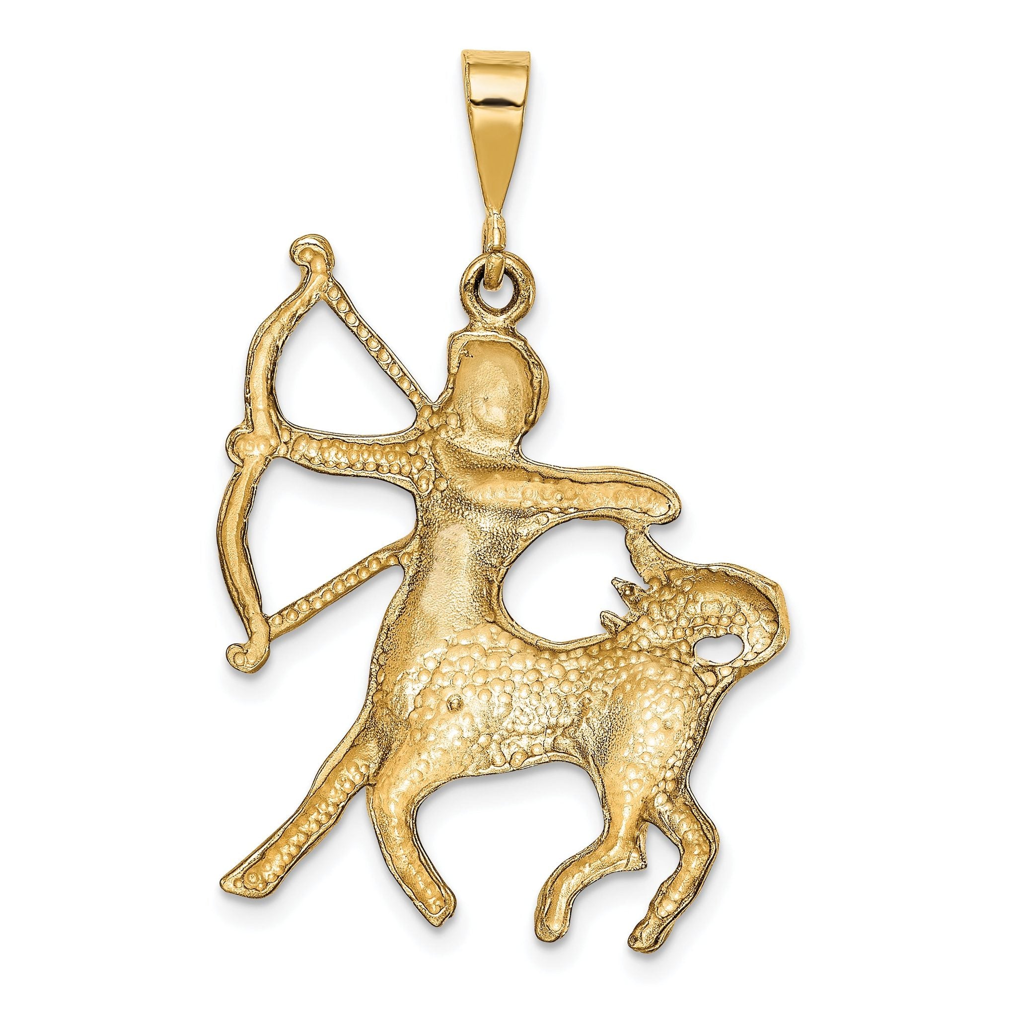 10k Sagittarius Zodiac Charm