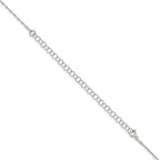 Sterling Silver 1.25mm Loose Rope Chain With 2in Extension