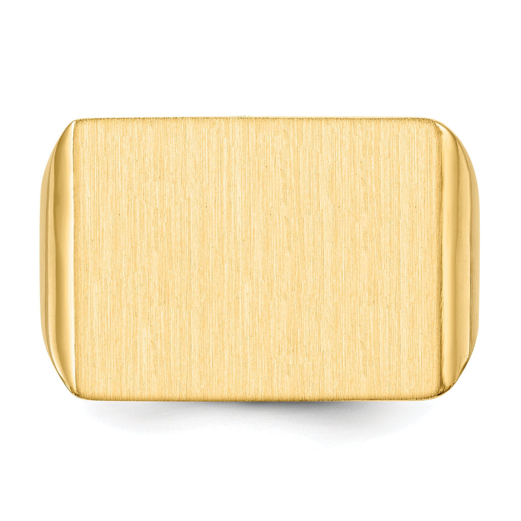 14k 14.5x19.5mm Open Back Men's Signet Ring
