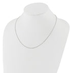 14 Karat White Gold 1.5mm Singapore 16in+2in Adjustable Chain