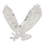 Sterling Silver 925 Eagle Pendant with Textured Polished Finish for Men