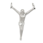 Sterling Silver 925 Crucified Christ Pendant with Polished Anti-Tarnish Finish