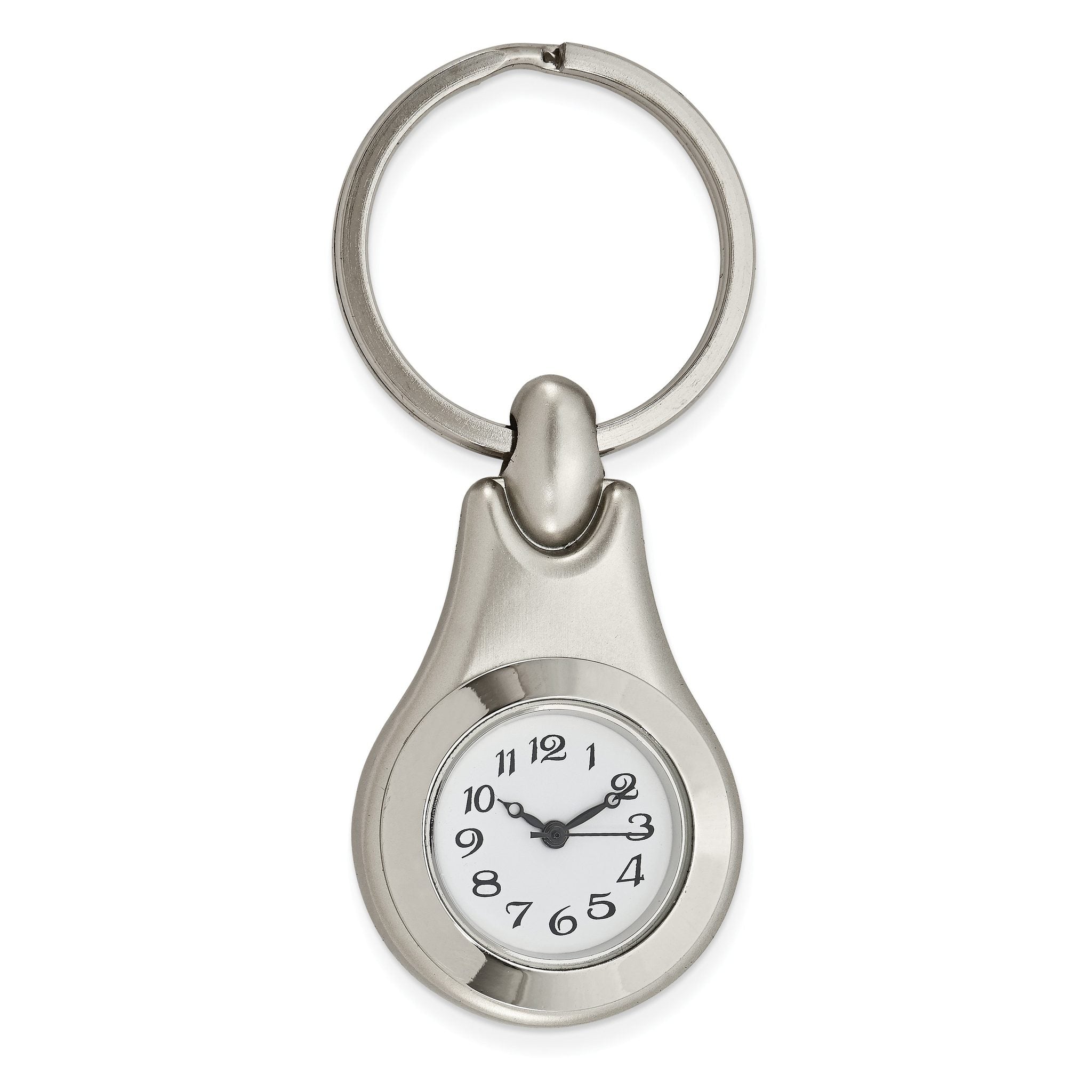 Nickel-plated Fancy Clock Key Ring Main image