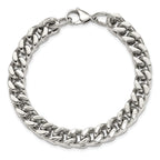 Heavy Wheat Chain Bracelet in Stainless Steel, 10mm