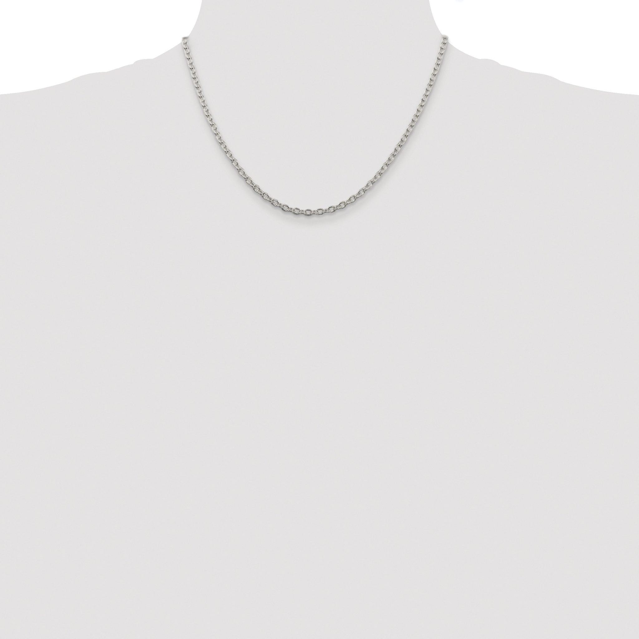 Cable Chain Necklace in Sterling Silver, 3.5mm