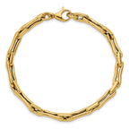 14K Polished Hollow Fancy Link Bracelet