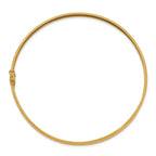 14K Yellow Gold Polished D/C Flexible Bangle