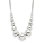 Sophia Jewelers Sterling Silver Beaded Necklace with Polished Finish Elegance