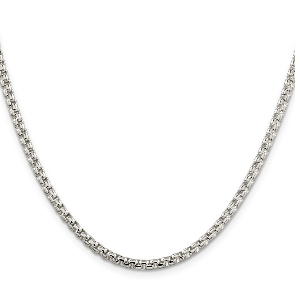 Sterling Silver Box Chain Necklace 3.6mm