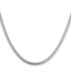 Sterling Silver Box Chain Necklace 3.6mm