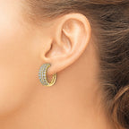 14k 2 carat Lab Grown Diamond VS/SI+ G+ Complete Hinged Hoop Earrings