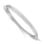 Sterling Silver Rhodium Plated Polished Intertwined Bangle Bracelet