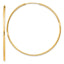 Gold-Plated Endless Hoop Earrings in Sterling Silver