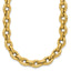 14K Polished and Twisted Fancy Link Necklace