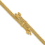 14K Polish/Texture/Dia-cut Fancy Bracelet