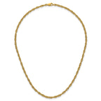 14K Gold Filled Singapore Chain Necklace in 3.2mm Width