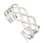 Sophia Jewelers Sterling Silver 925 Woven Cuff Bangle for Women