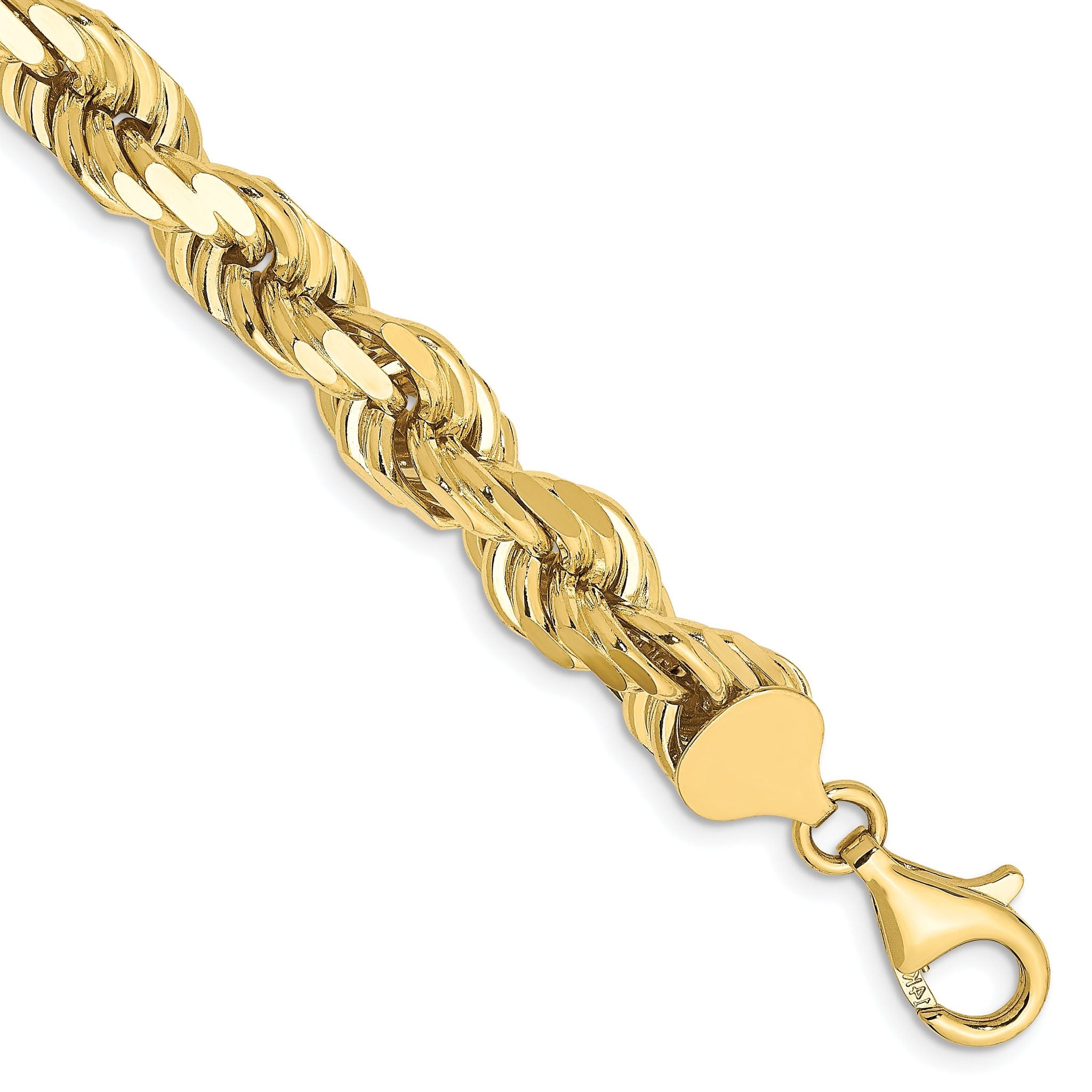 10k 8mm Diamond-cut Rope Chain Main image