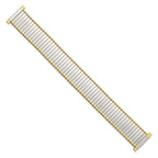 Men's Two-Tone Expansion Watch Band in Stainless Steel