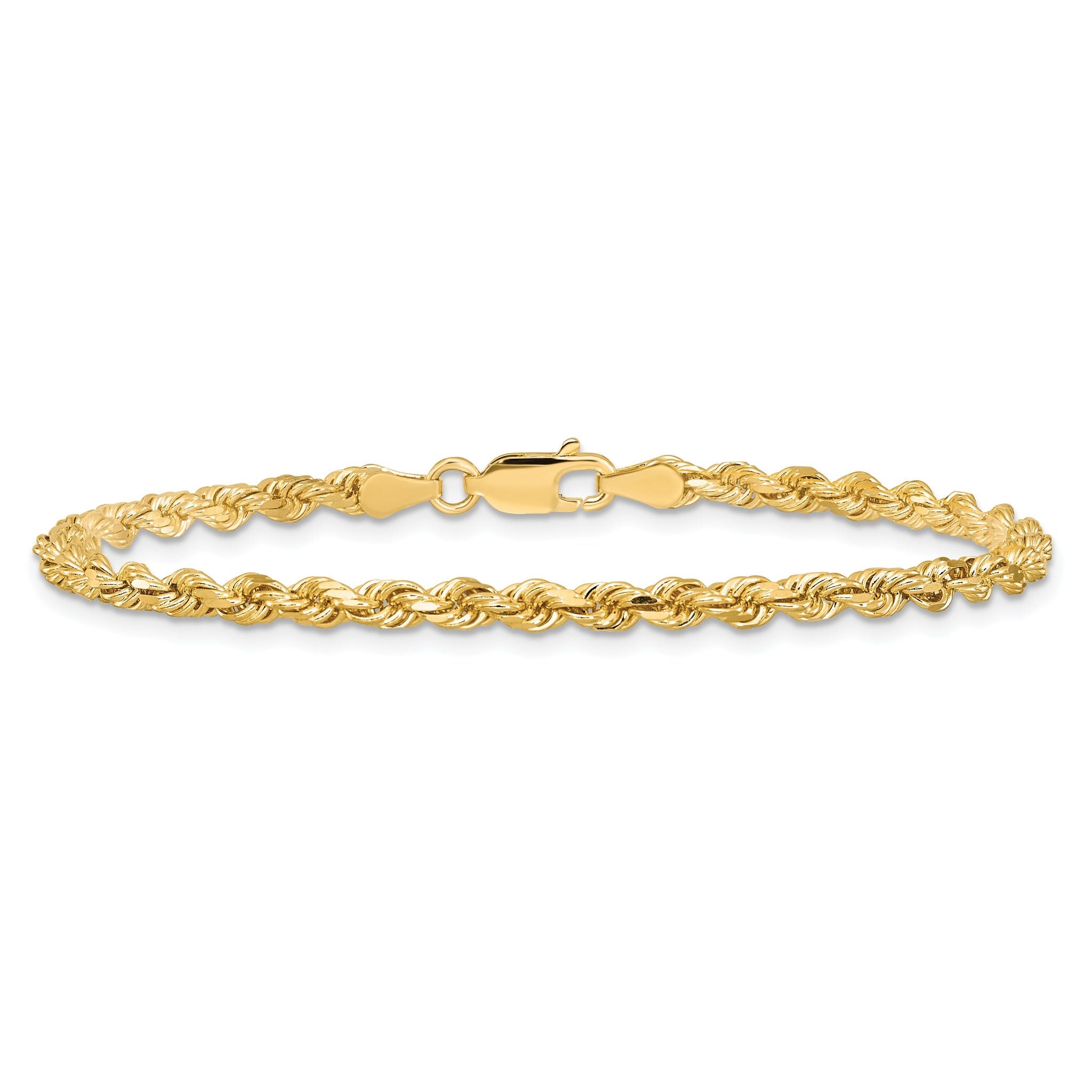 10K Yellow Gold 3.25mm Rope Chain