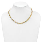14K Polished Fancy Link Necklace