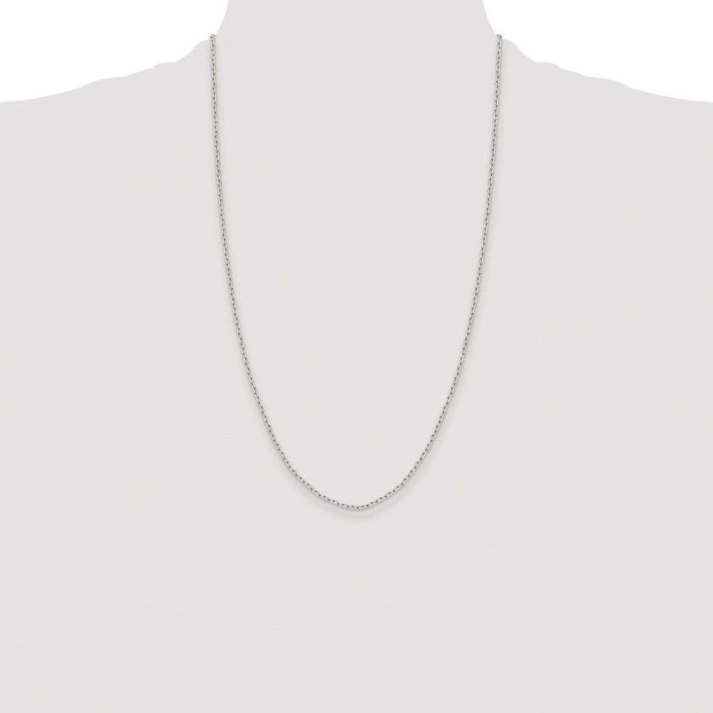 Diamond-Cut Cable Chain Necklace in Sterling Silver