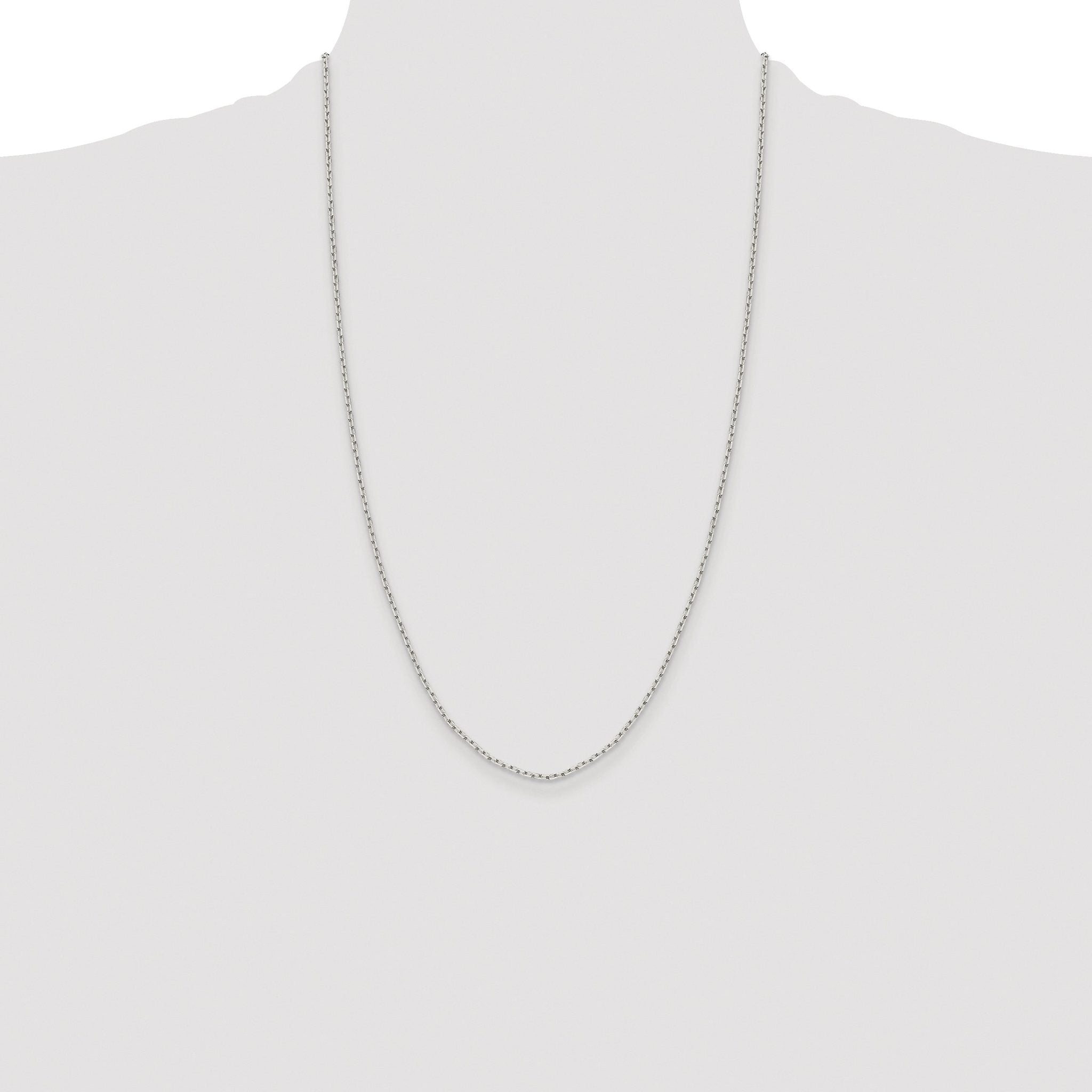 Diamond-Cut Cable Chain Necklace in Sterling Silver