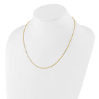 Sterling Silver Gold-plated Adjustable 1.1mm Box Chain