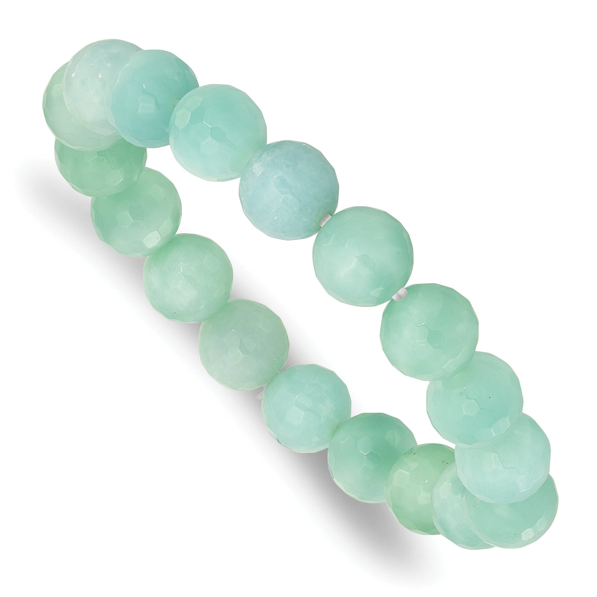 Amazonite 10mm Beaded Stretch Bracelet Main image