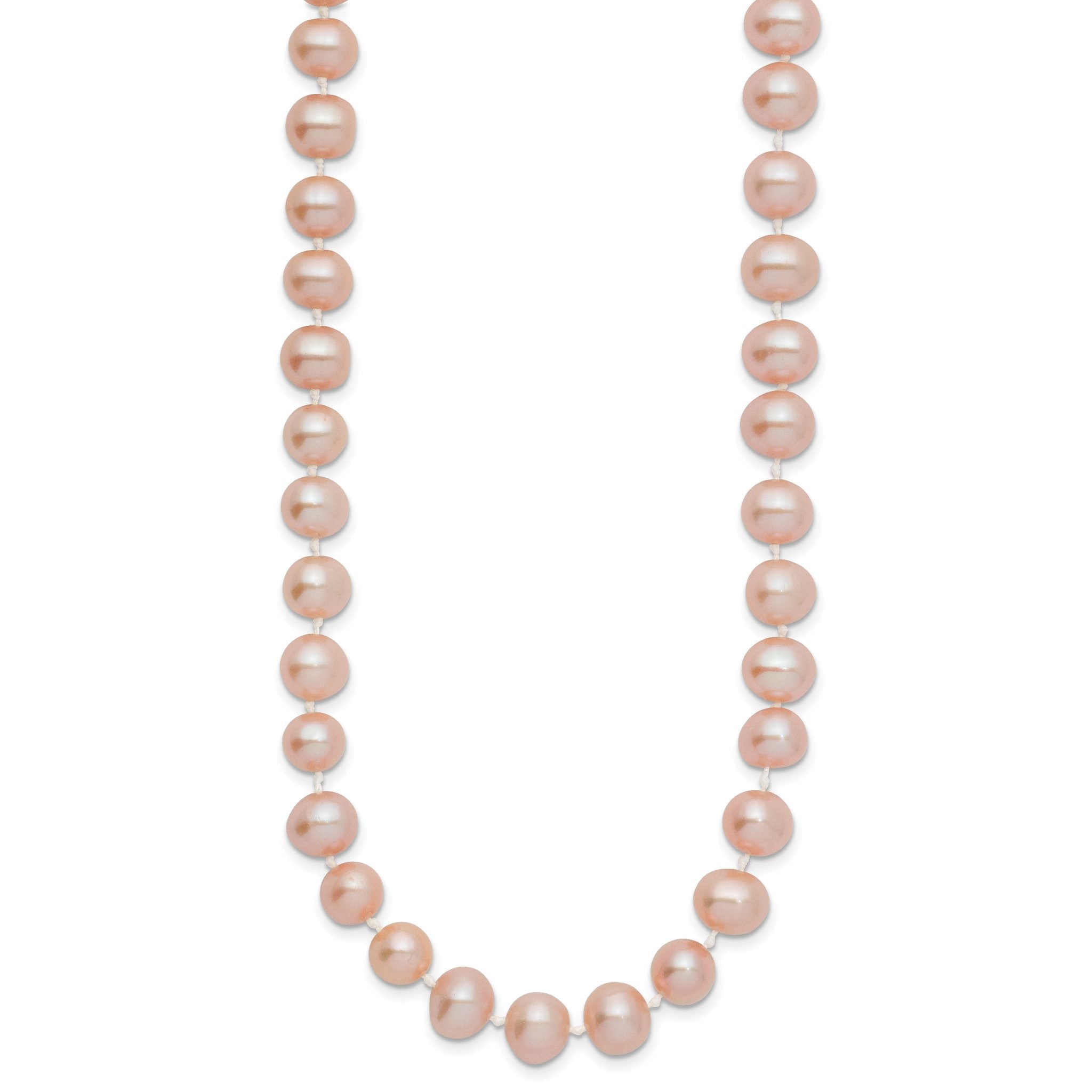 14K Gold Filled 7-8mm Pink Cultured Freshwater Pearl Necklace