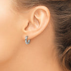 Titanium Polished Huggie Hoop Earrings for Women