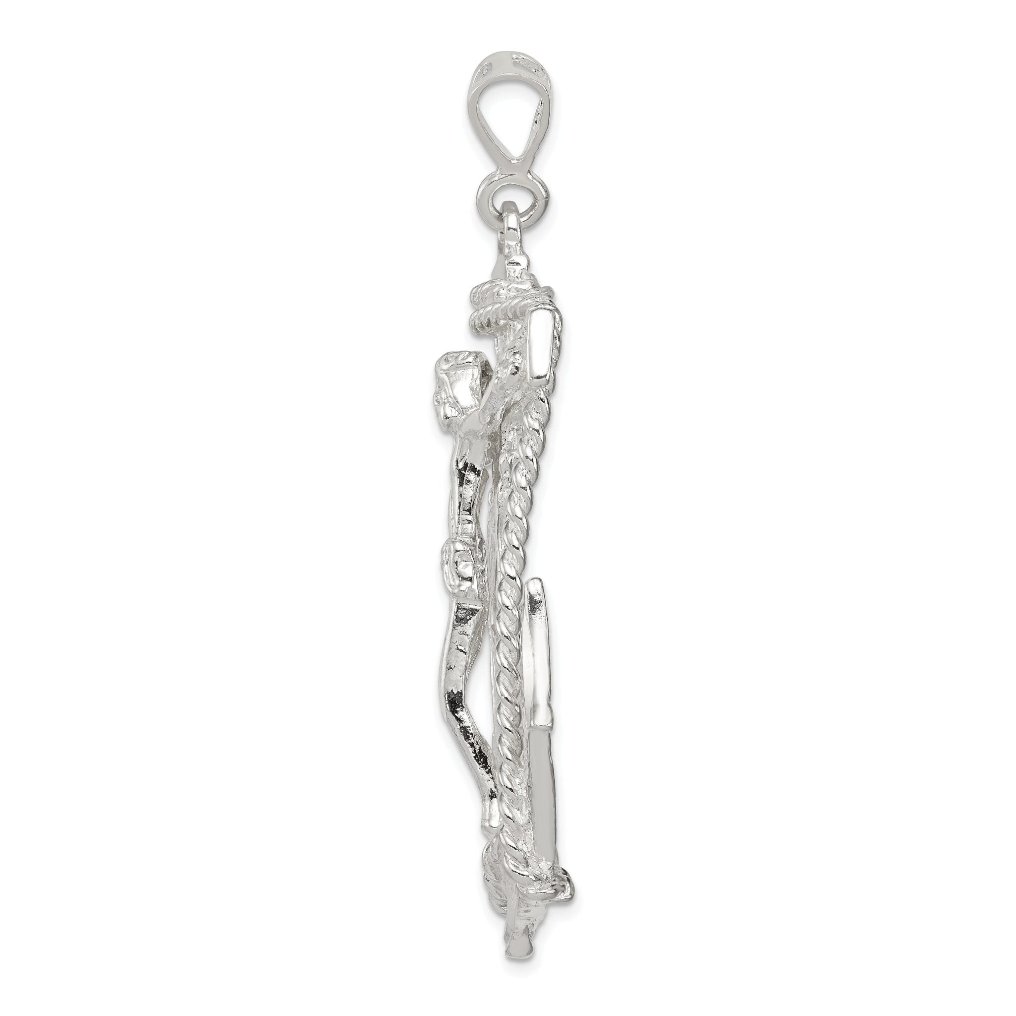 Sterling Silver 925 Mariner Cross Pendant Polished Anti-Tarnish Solid Secondary image