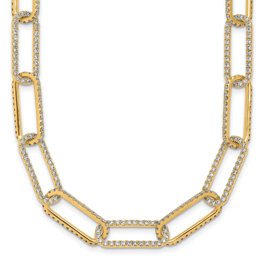 True Origin 14k 8 5/8 carat Lab Grown Diamond VS+ F+ 18 inch Link Necklace