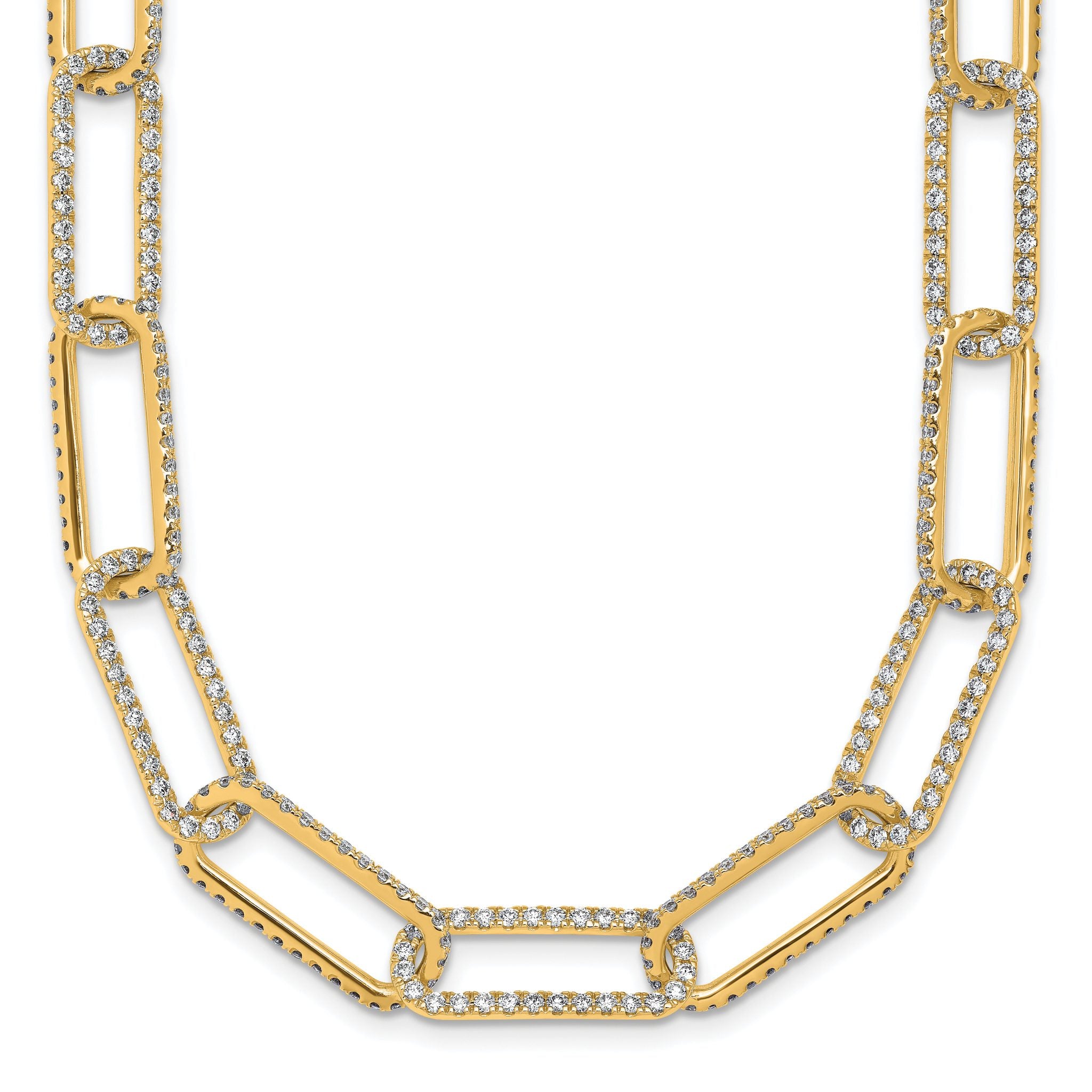 True Origin 14k 8 5/8 carat Lab Grown Diamond VS+ F+ 18 inch Link Necklace