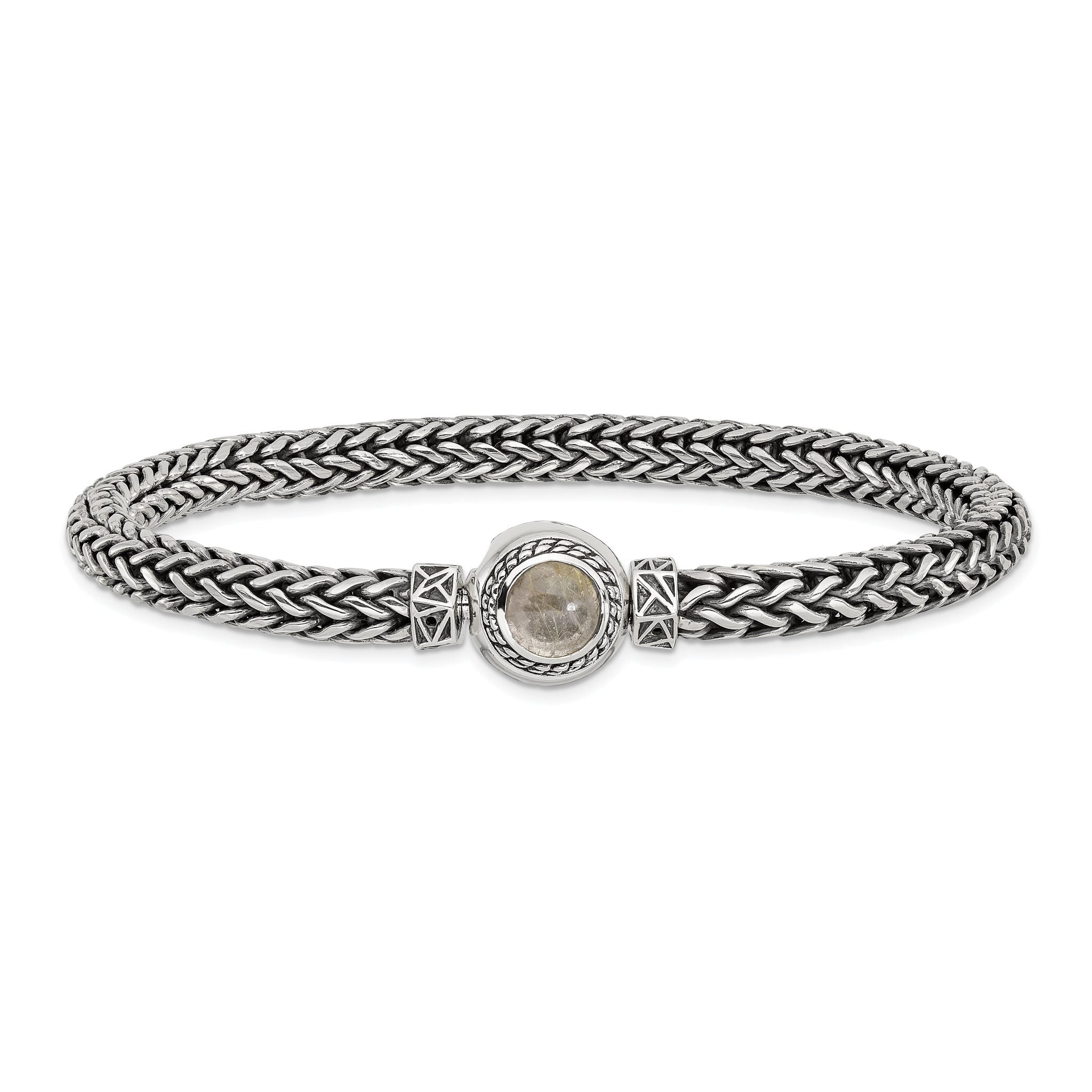 Sterling Silver Reflections 6mm Wheat Chain 8in Bracelet/Bead not included, sold seperately Main image