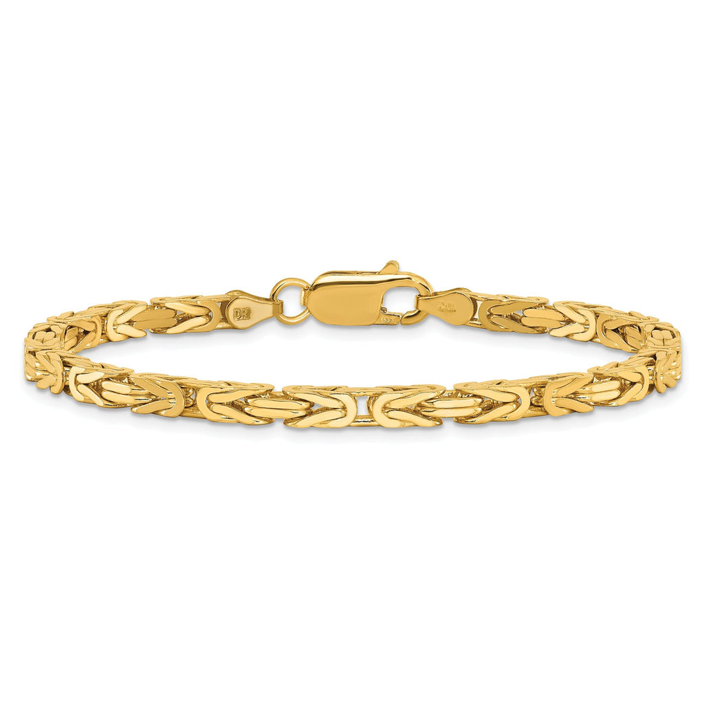 Byzantine Chain Bracelet in 14K Yellow Gold, 3.25mm