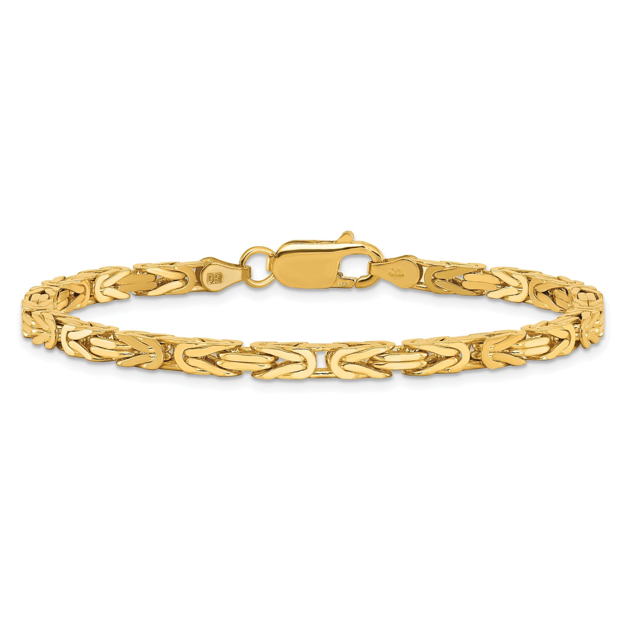 Byzantine Chain Bracelet in 14K Yellow Gold, 3.25mm