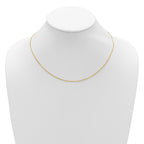 14k 1.4mm D/C Square Cable 1in+1in Adjustable Chain