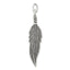 Sophia Jewelers Men's 925 Sterling Silver Antiqued Feather Pendant