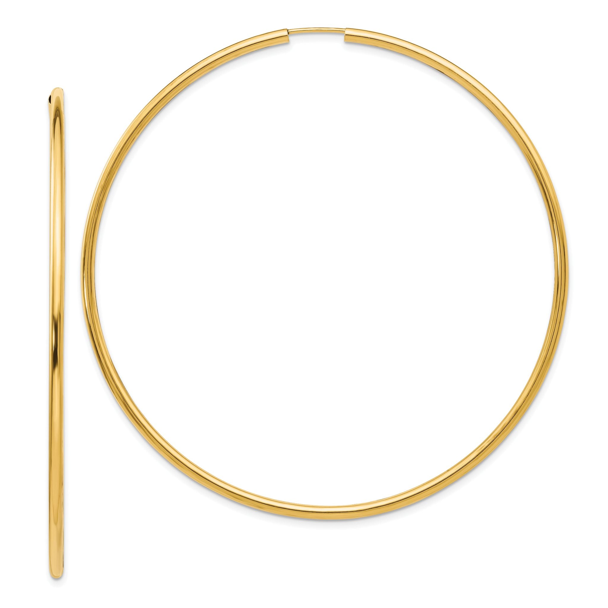 14K Endless Hoop Earrings Main image