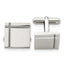 Stainless Steel Polished Square Cuff Links