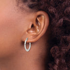 Stainless Steel Polished Hoop Earrings for Women