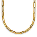 14k Polished 4mm Paperclip Link 18 inch Necklace
