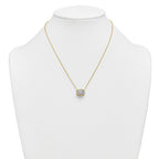 14k 4 carat Certified Lab Grown Diamond VS+ F+ Oval Complete 18 inch Bezel Set Necklace