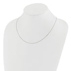 Adjustable Baby Box Chain in 14K White Gold, 0.55mm