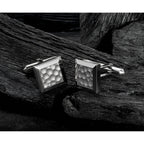 Carbon Fiber Inlay Wedding Band in Titanium, 8mm