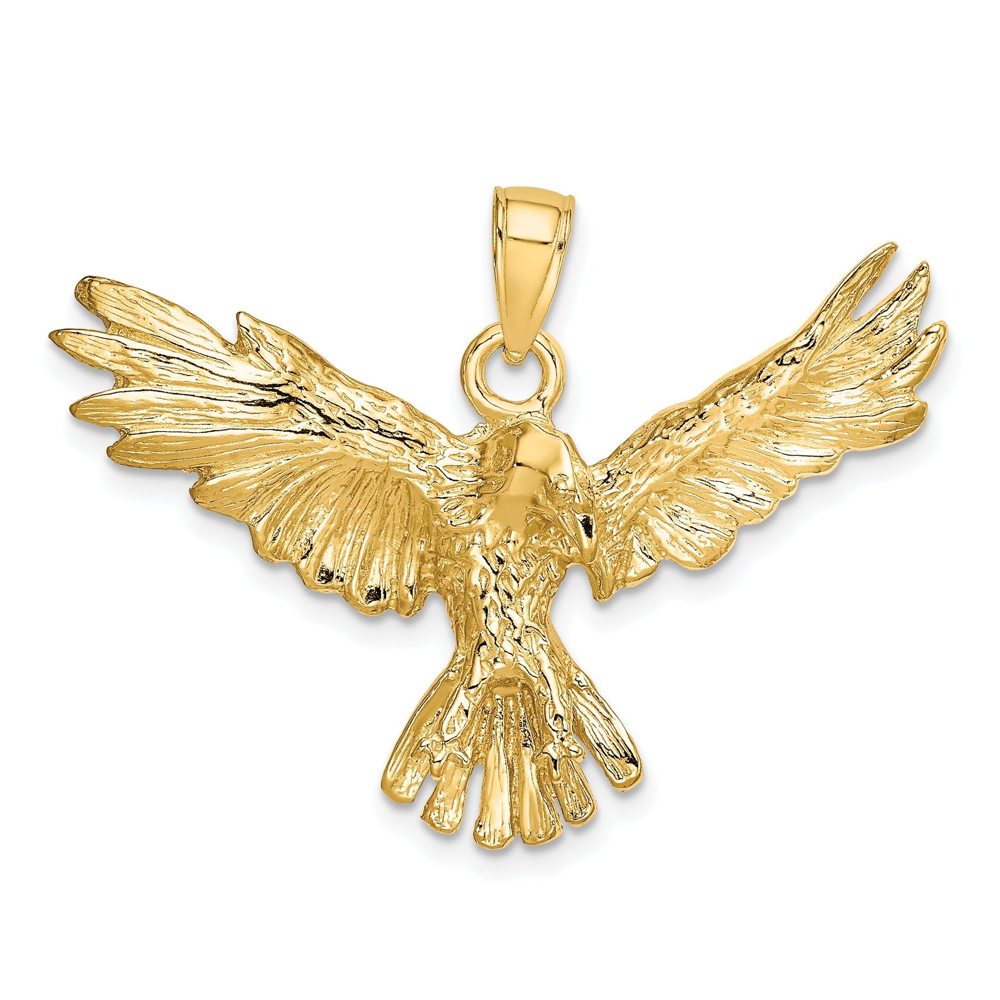 14K Eagle Flying Charm Main image