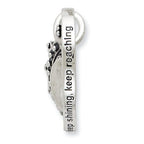 Sterling Silver Crown Necklace with Polished Antiqued Finish Gift Ready