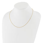 Sterling Silver Gold-plated Adjustable 1.75mm Cable Chain