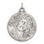 Sterling Silver 925 Ecce Homo Medal with Antiqued Finish Solid Pendant